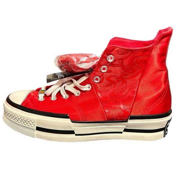 NWT Converse Chuck Taylor All Star 70 Plus High China New Year Red Satin RARE - Picture 5 of 15